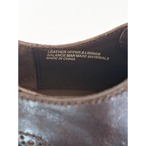 Born Handcrafted Footwear Brown Leather Wingtip Oxford Shoes – Size 8 / 41 - Picture 6 of 9
